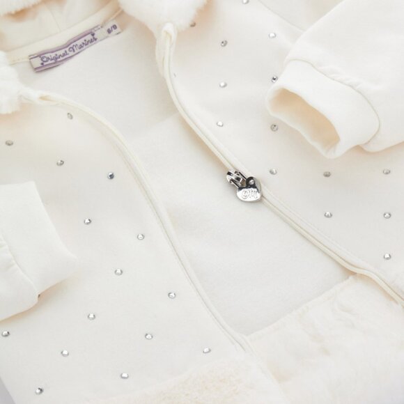 Original Marines, Italy - 60% Off  - US Seller - RHINESTONE GIRL ZIP UP HOODIE - Picture 2 of 4